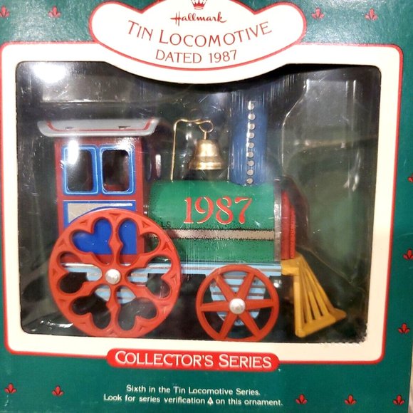 Tin Locomotive Collectors Series 1987 - Hallmark Keepsake Christmas Ornament #6 - Picture 3 of 3